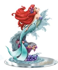 Disney ( Figurine Résine Sur Miroir ) Ariel