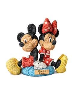 Figurine Bradford Exchange Mickey Et Minnie ( Disney ) Tricoter Ensemble