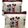 Sac à Main En Tissu Bradford Mickey Et Minnie ( Disney ) Vintage