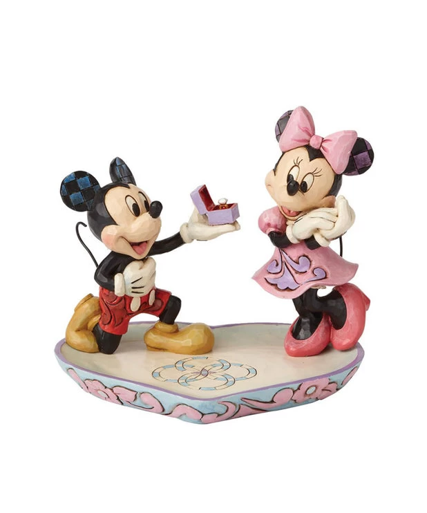 Figurine Mickey Et Minnie ( Disney ) Bague 1 Figurine Mickey Et Minnie ( Disney ) Bague