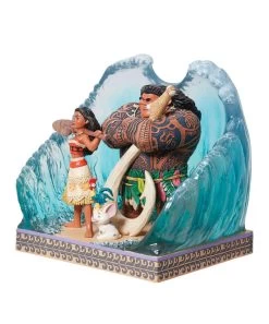 Figurine Moana ( Disney ) Scène De Vague -PopGalaxy Deals Store disney traditions figurine moana disney scene de v 1