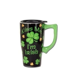 Embrasse Moi Je Suis Irlandais ( Tasse De Transport En Céramique )