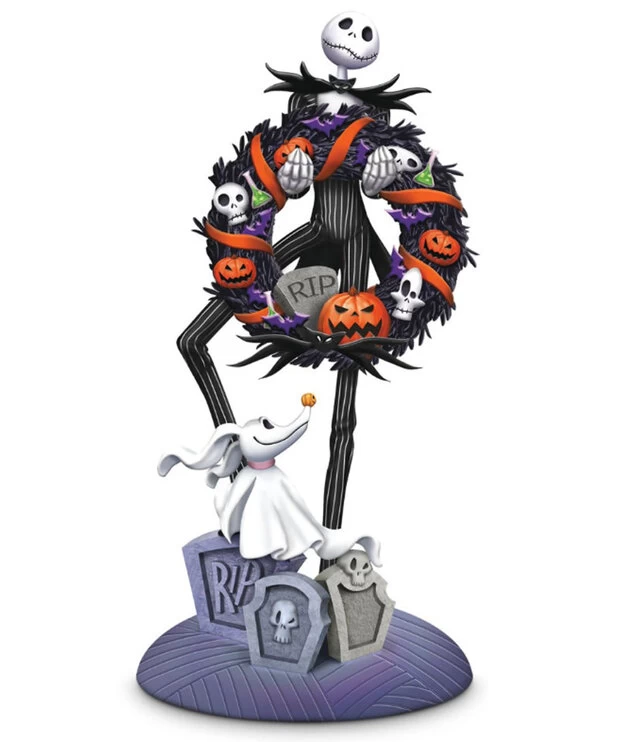 Figurine Interchangeable ( L'Étrange Noel De Monsieur Jack ) Bradford Exchange Jack Skellington Et Zéro 1 Figurine Interchangeable ( L'Étrange Noel De Monsieur Jack ) Bradford Exchange Jack Skellington Et Zéro