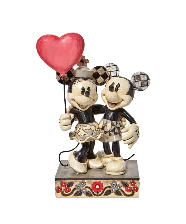 Figurine Mickey Et Minnie ( Disney ) Ballon Coeur 1 Figurine Mickey Et Minnie ( Disney ) Ballon Coeur