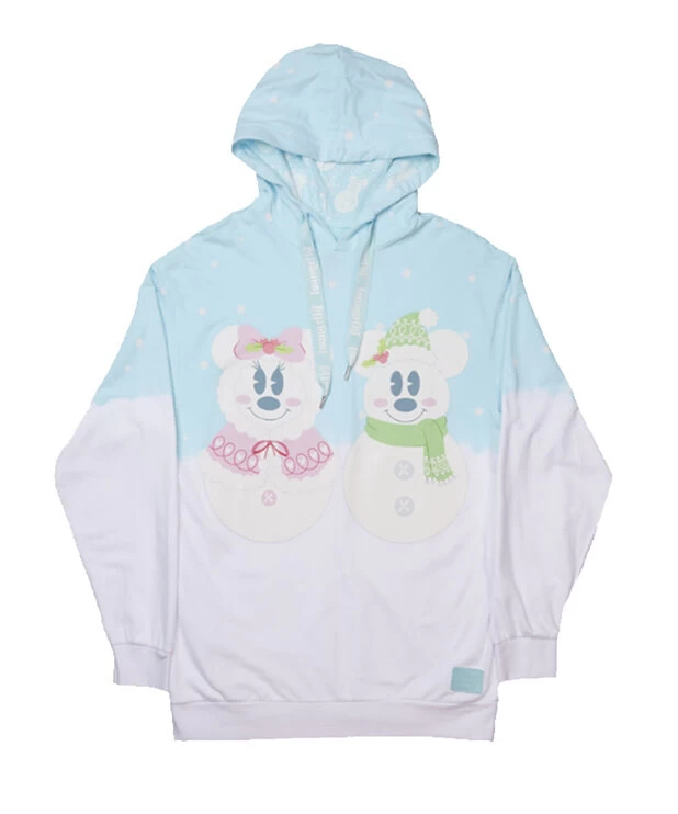 Chandail à Capuchon ( Loungefly Disney ) Mickey & Minnie Bonhomme De Neige 1 Chandail à Capuchon ( Loungefly Disney ) Mickey & Minnie Bonhomme De Neige