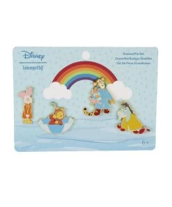Ensemble D'Épinglette Loungefly ( Disney ) Winnie The Pooh Jour De Pluie
