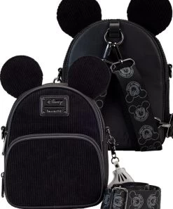 Mickey Velours Noir ( Disney ) Sac à Bandoulière Loungefly