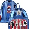 Mini Sac à Dos Capitaine América Métallique Loungefly ( Marvel )