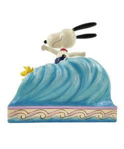 Peanuts ( Figurine Jim Shore ) Snoopy & Woodstock Surf -PopGalaxy Deals Store peanuts figurine jim shore snoopy woodstock surf 2