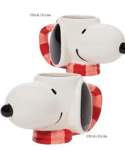 Tasse Peanuts En Céramique ( Snoopy ) 18 Oz
